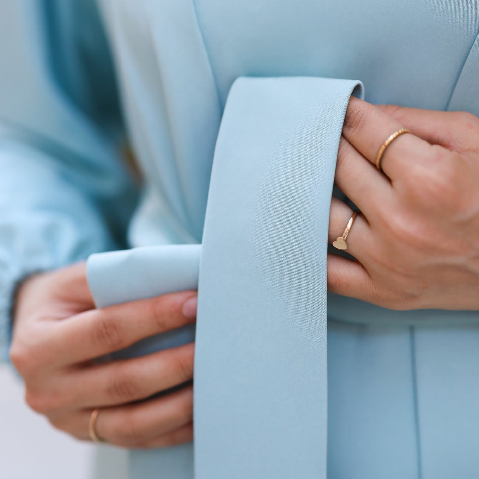 Satin Sea Abaya 6