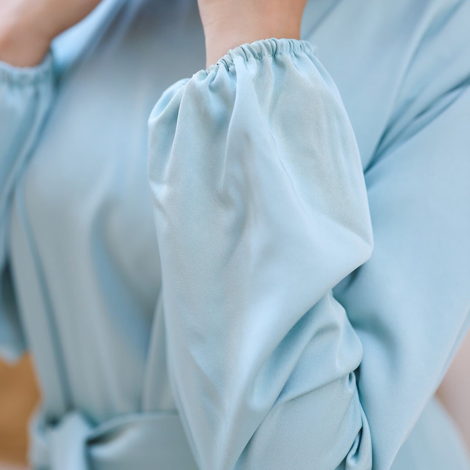 Satin Sea Abaya 7